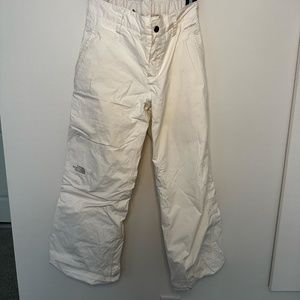White North Face Ski Snow Pants